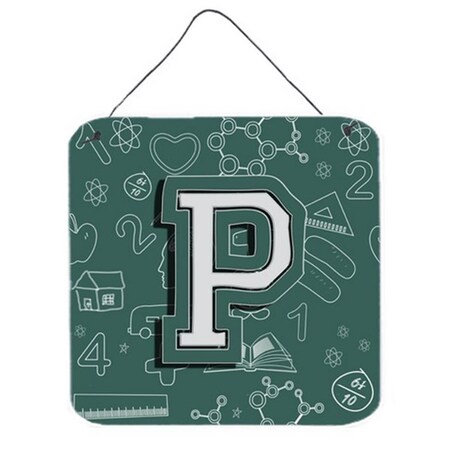 Carolines Treasures Letter P Back To School Initial Wall and Door Hanging Prints CJ2010-PDS66
